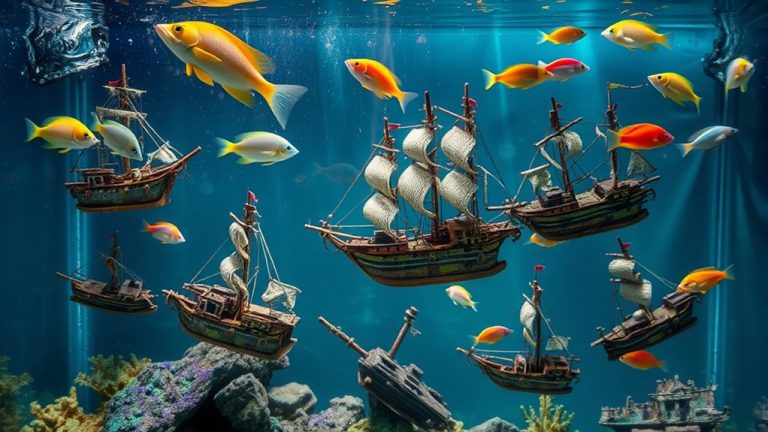 top sunken ship aquarium decorations