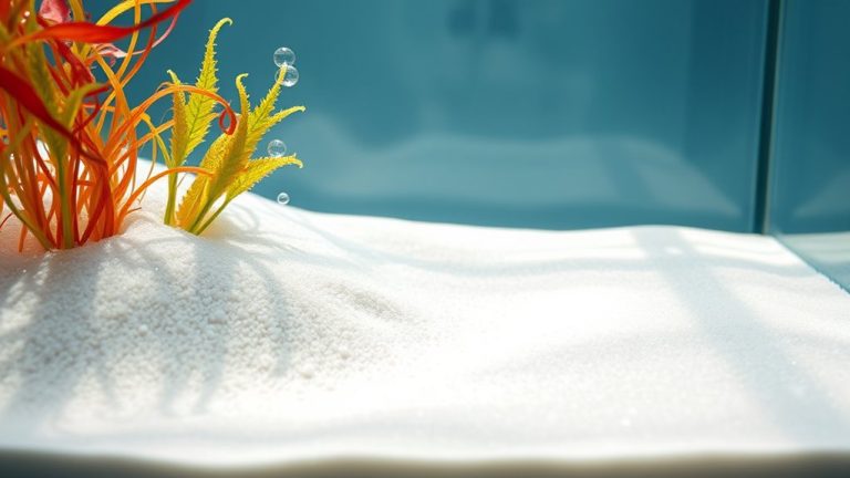 top white aquarium sand