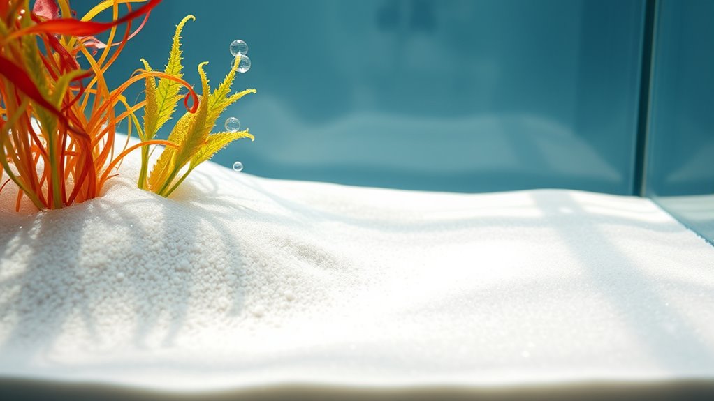 top white aquarium sand