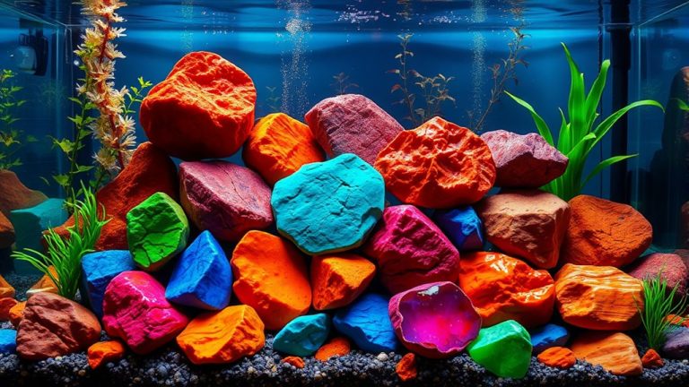 vibrant aquarium decoration options